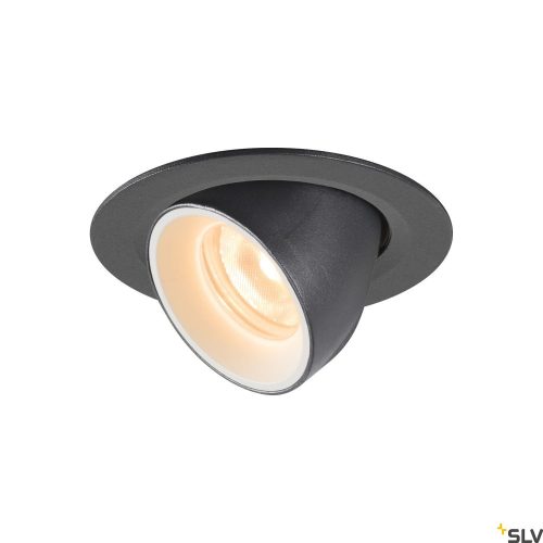 SLV NUMINOS GIMBLE XS 1005820 fekete-fehér billenthető süllyesztett LED spot lámpa