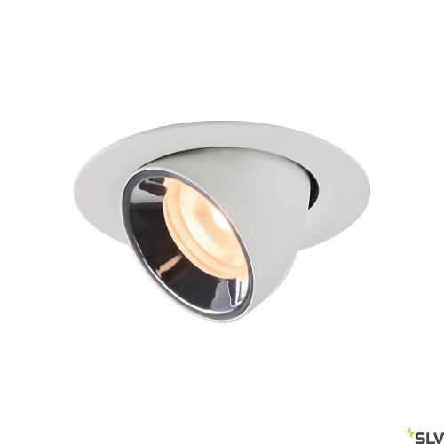 SLV NUMINOS GIMBLE XS 1005827 fehér-króm billenthető süllyesztett LED spot lámpa