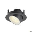 SLV NUMINOS GIMBLE XS 1005853 fekete-fehér billenthető süllyesztett LED spot lámpa