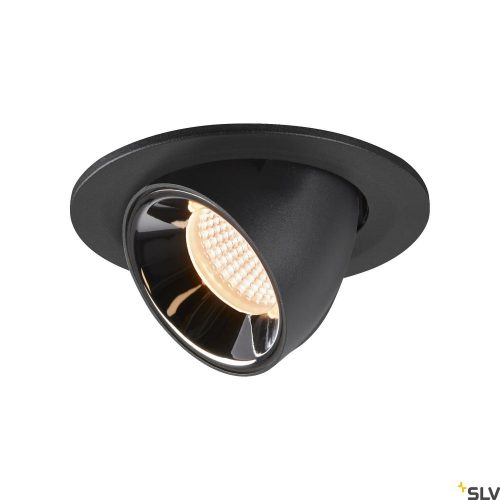 SLV NUMINOS GIMBLE S 1005872 fekete-króm billenthető süllyesztett LED spot lámpa