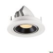 SLV NUMINOS GIMBLE S 1005894 fehér-fekete billenthető süllyesztett LED spot lámpa