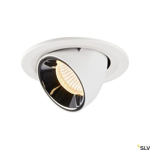 SLV NUMINOS GIMBLE S 1005899 fehér-króm billenthető süllyesztett LED spot lámpa
