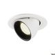 SLV NUMINOS GIMBLE S 1005912 fehér-fekete billenthető süllyesztett LED spot lámpa