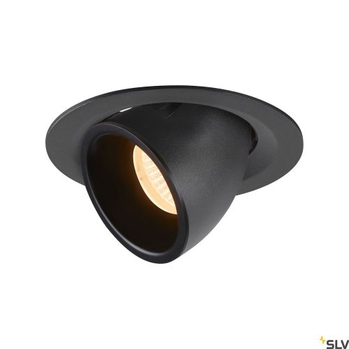 SLV NUMINOS GIMBLE M 1005921 fekete billenthető süllyesztett LED spot lámpa