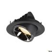 SLV NUMINOS GIMBLE M 1005947 fekete-króm billenthető süllyesztett LED spot lámpa