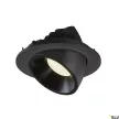 SLV NUMINOS GIMBLE L 1006017 fekete billenthető süllyesztett LED spot lámpa