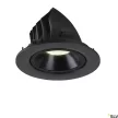 SLV NUMINOS GIMBLE L 1006017 fekete billenthető süllyesztett LED spot lámpa