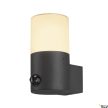 SLV GRAFIT E27 round Sensor 1006179 antracit mozgásérzékelős hengeres kültéri fali lámpa