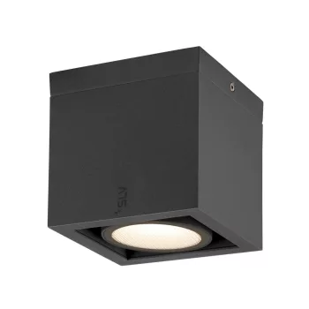   ESKINA FRAME CL antracit szögletes kültéri mennyezeti LED lámpa