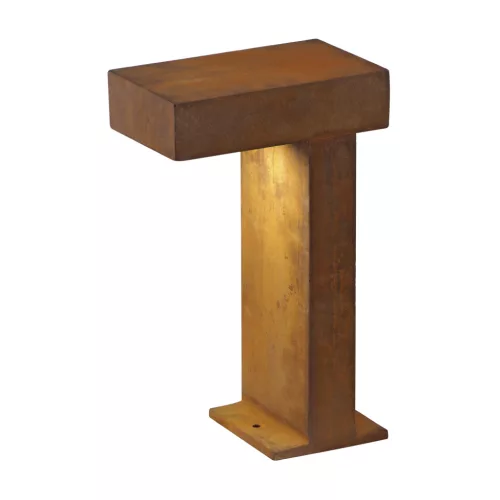 RUSTY PATHLIGHT 40 LED rozsda színű corten acél útvonalmegvilágító vízálló kültéri allólámpa