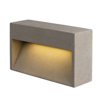   CONCRETO L WL szürke 12W 570lm 3000K beton kültéri fali LED lámpa