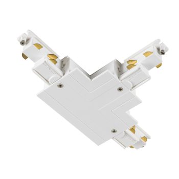   S-TRACK SYSTEM fehér DALI belső jobbos T-csatlakozó és betápláló elem 3 fázisú dali sínhez