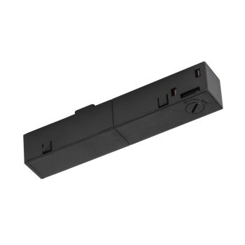   48V SYSTEM fekete jobbos sín végére rögzíthető betápláló elem 48V-os alacsony feszültségű sínhez