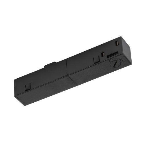 48V SYSTEM fekete jobbos sín végére rögzíthető betápláló elem 48V-os alacsony feszültségű sínhez