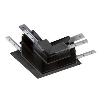   48V SYSTEM fekete balos mechanikai sarok csatlakozó 48V-os alacsony feszültségű magasított vagy süllyesztett sínhez