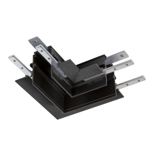 48V SYSTEM fekete balos mechanikai sarok csatlakozó 48V-os alacsony feszültségű magasított vagy süllyesztett sínhez