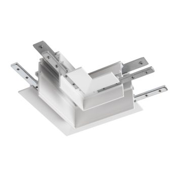   48V SYSTEM fehér balos mechanikai sarok csatlakozó 48V-os alacsony feszültségű magasított vagy süllyesztett sínhez