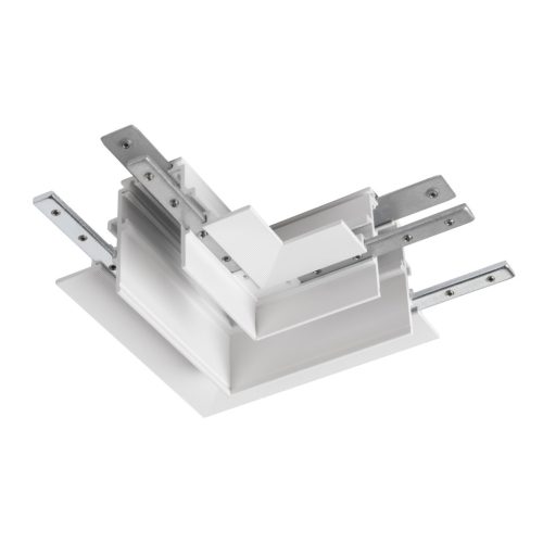 48V SYSTEM fehér balos mechanikai sarok csatlakozó 48V-os alacsony feszültségű magasított vagy süllyesztett sínhez