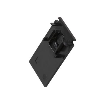   48V SYSTEM fekete végzáró 48V-os alacsony feszültségű felületre szerelhető magasított sínhez