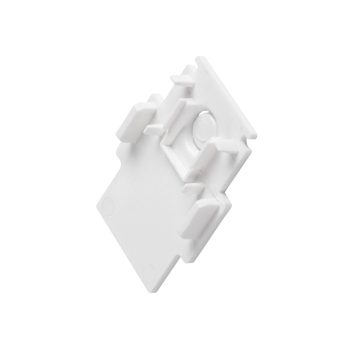   48V SYSTEM fehér végzáró 48V-os alacsony feszültségű süllyesztett sínhez