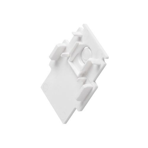 48V SYSTEM fehér végzáró 48V-os alacsony feszültségű süllyesztett sínhez