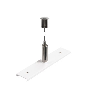   48V SYSTEM fehér függesztő rögzítő szett sín összekőtővel és 3m-es függesztő huzallal 48V-os alacsony feszültségű sín felfüggesztéséhez