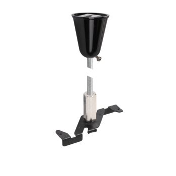   48V SYSTEM fekete 1m-es függesztő pálca 48V-os alacsony feszültségű sín felfüggesztéséhez