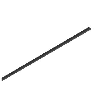   48V SYSTEM COVER fekete 20mm széles 2m -es sín takaró profil 48V-os alacsony feszültségű felületre szerelt sínhez
