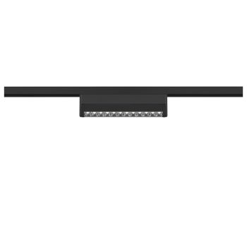   48V SYSTEM IN-LINE 24 fekete 7.3W 650lm 4000K CRI90 35° darklight billenthető led reflektor 48V-os alacsony feszültségű sínhez