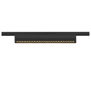   48V SYSTEM IN-LINE 46 fekete 14W 1230lm 3000K CRI90 35° darklight billenthető led reflektor 48V-os alacsony feszültségű sínhez