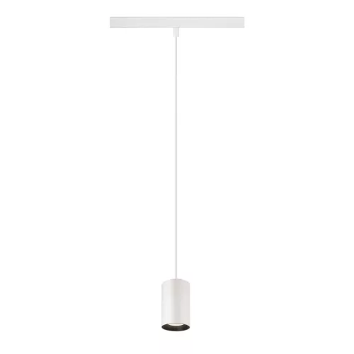 NUMINOS® XS 48V fehér-fekete 4000K 20° 1.5m -es függesztett LED spot lámpa 48V-os alacsony feszültségű sínhez