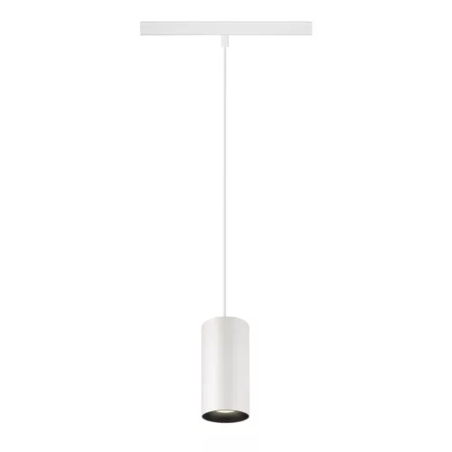 NUMINOS® S 48V fehér-fekete 4000K 40° 1.5m -es függesztett LED spot lámpa 48V-os alacsony feszültségű sínhez