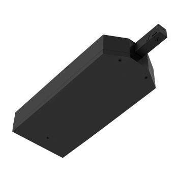   48V SYSTEM fekete balos sín végére szerelhető átalakító betápláló elem 48V-os alacsony feszültségű sínhez