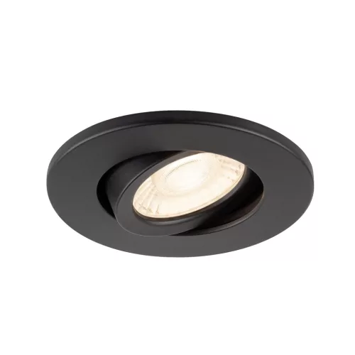 UNIVERSAL DOWNLIGHT fekete kerek lámpa burkolat