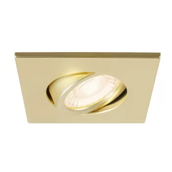  UNIVERSAL DOWNLIGHT arany színű szögletes mennyezeti süllyesztett spot lámpakeret
