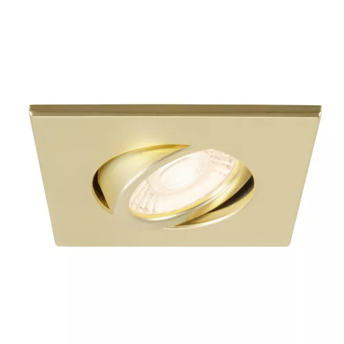 UNIVERSAL DOWNLIGHT arany színű szögletes mennyezeti süllyesztett spot lámpakeret