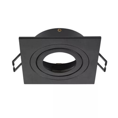 NEW TRIA 75 fekete 9 x 9 cm szögletes mennyezeti süllyesztett spot lámpakeret