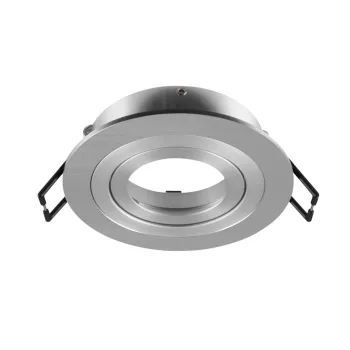   NEW TRIA 75 szálcsiszolt alumínium d9 cm kerek mennyezeti süllyesztett spot lámpakeret