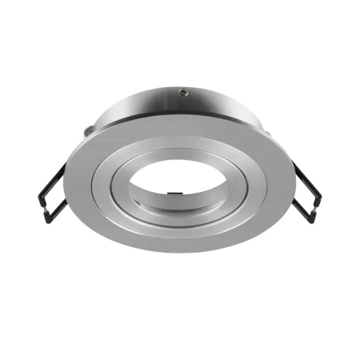 NEW TRIA 75 szálcsiszolt alumínium d9 cm kerek mennyezeti süllyesztett spot lámpakeret