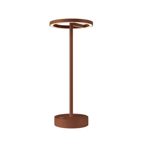 VINOLINA ONE rozsda újratölthető fényerőszabályozós mobil kültéri asztali lámpa