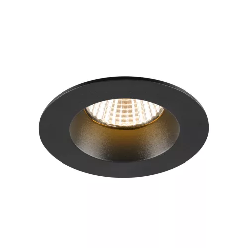 NEW TRIA 68 fekete 2700K 38° kerek mennyezeti süllyesztett spot LED lámpa