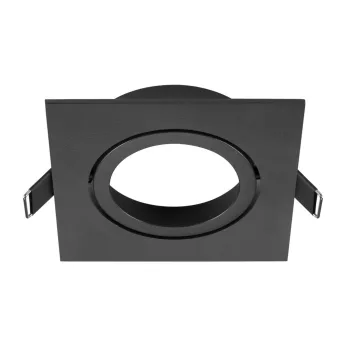   NEW TRIA 95 fekete szögletes mennyezeti süllyesztett spot lámpakeret