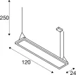 WORKLIGHT PRO 120 szürke DALI függesztett LED panel