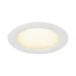 DOWNLIGHT V 150 fehér lapos mennyezeti süllyesztett lámpakeret