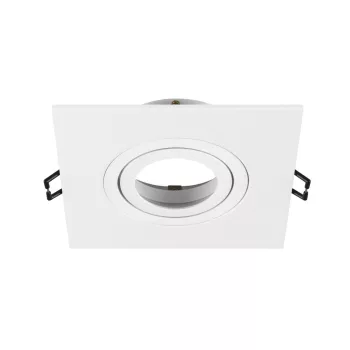   NEW TRIA fehér 11 x 11 cm szögletes mennyezeti süllyesztett spot lámpakeret