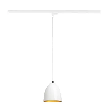   PARA CONE 14 fehér-arany GU10 függesztett lámpa 1 fázisú sínhez