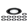 UNIVERSAL DOWNLIGHT fekete spot szett 12db-os billenthető süllyesztett led modul