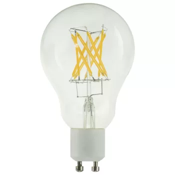   LED A60 CROSSED átlátszó GU10 5W 2200K dimmelhető filament LED izzó