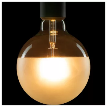   LED GLOBE 125 HALF MOON matt üveg E27 7W 2700K dimmelhető filament LED izzó