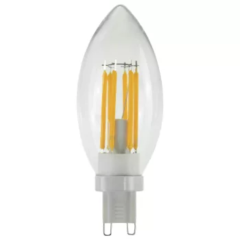   LED CANDLE átlátszó G9 3W 2200K dimmelhető filament LED izzó